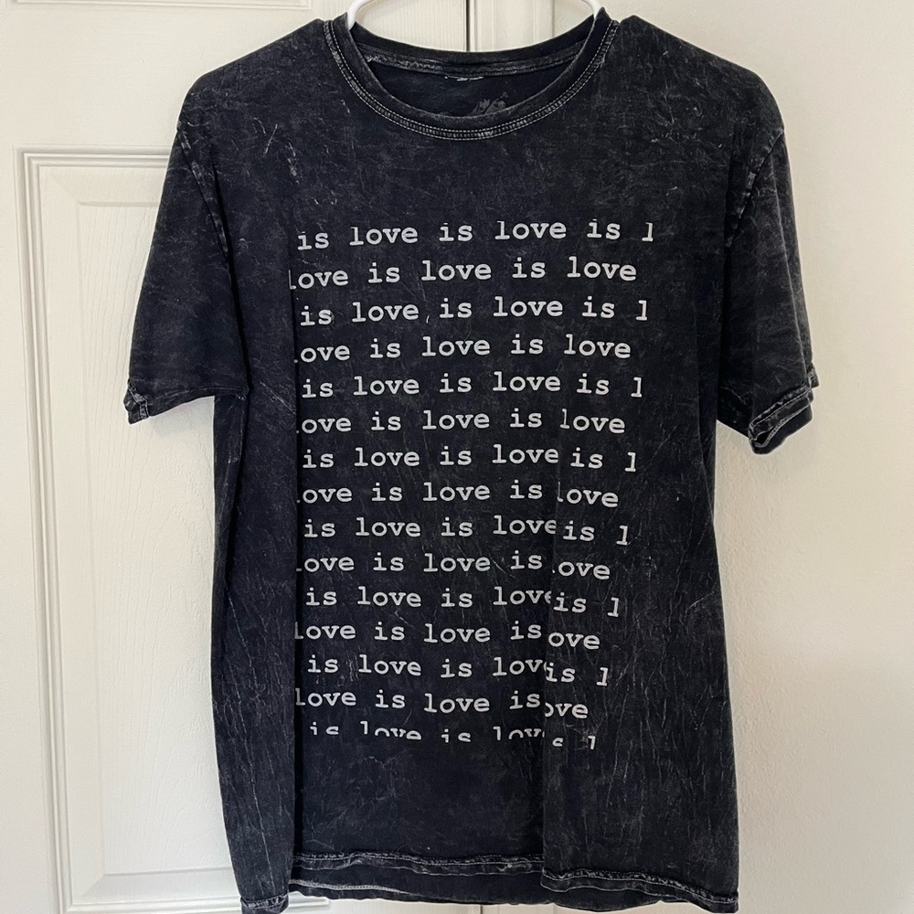 Kate Fruit Flowers Love is Love is Love is Love LGBTQ+ Pride Tee